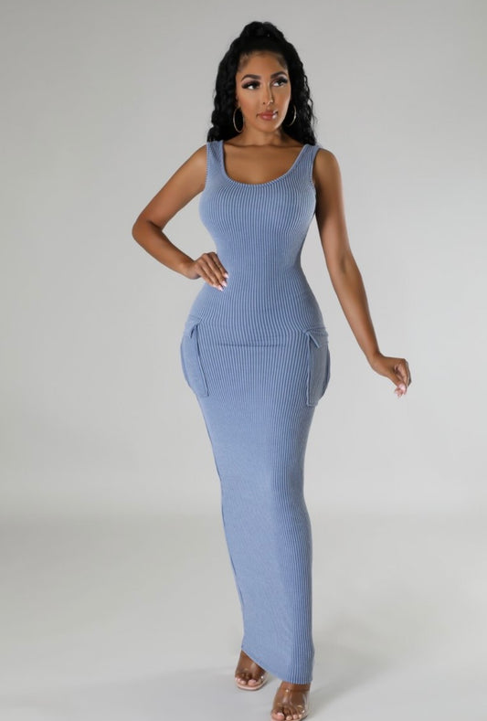 Maxine Maxi Dress with side Pockets